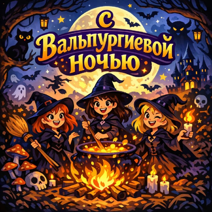 вальпургиева ночь, открытка №6