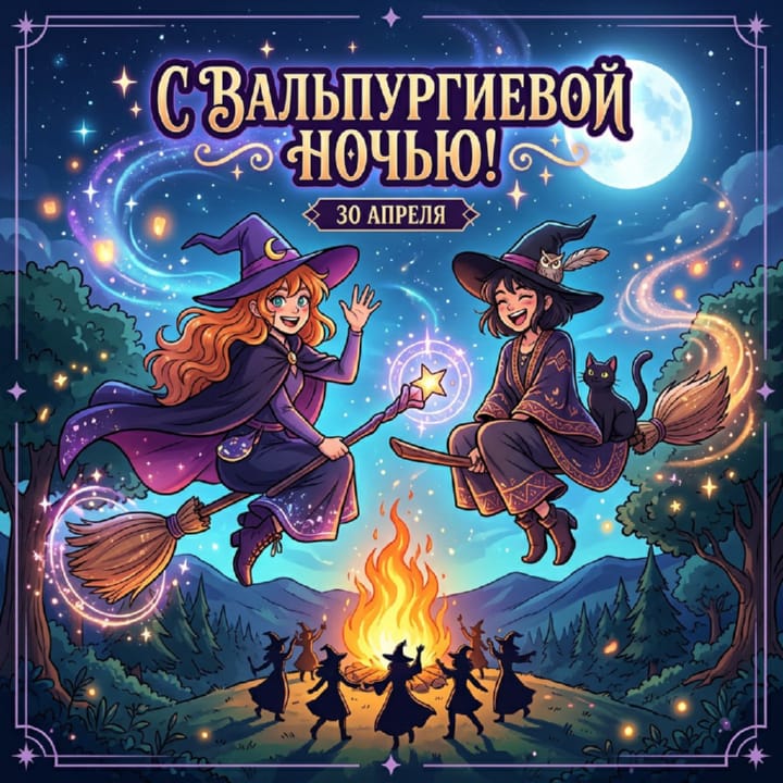 вальпургиева ночь, открытка №7