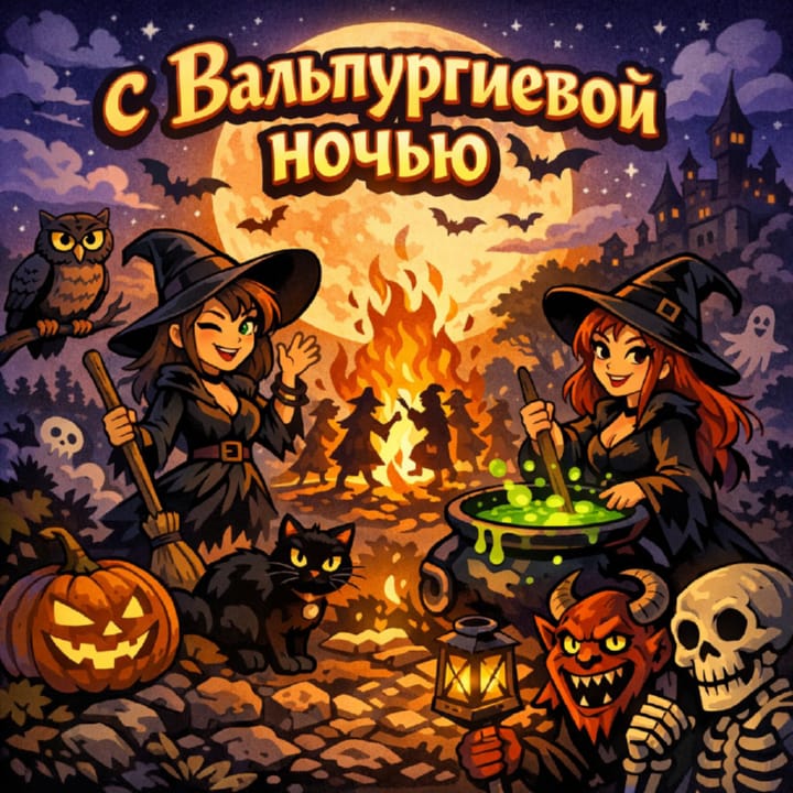 вальпургиева ночь, открытка №8