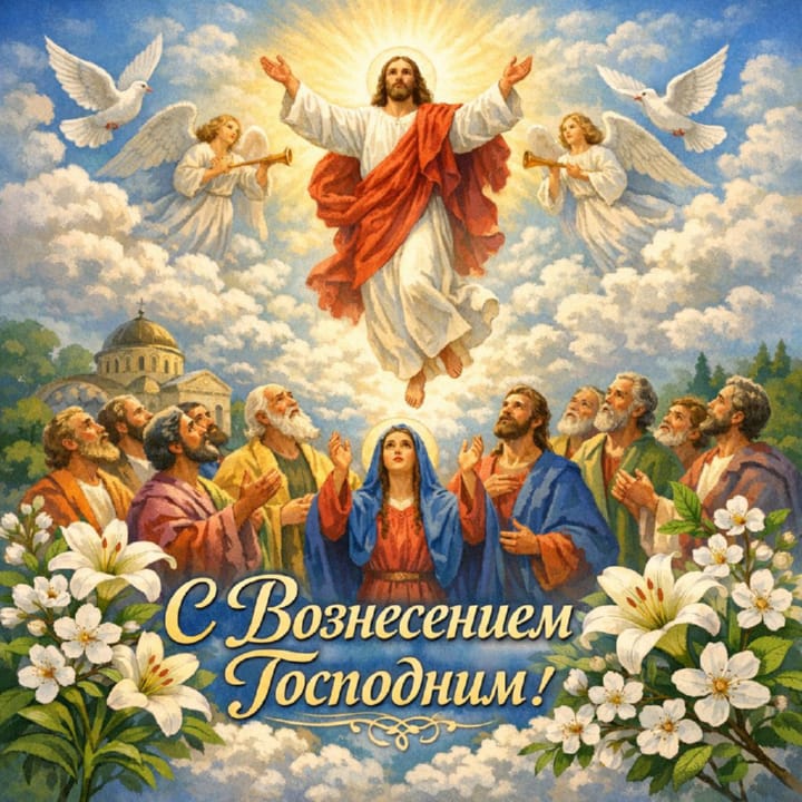 вознесение Господне, открытка №13