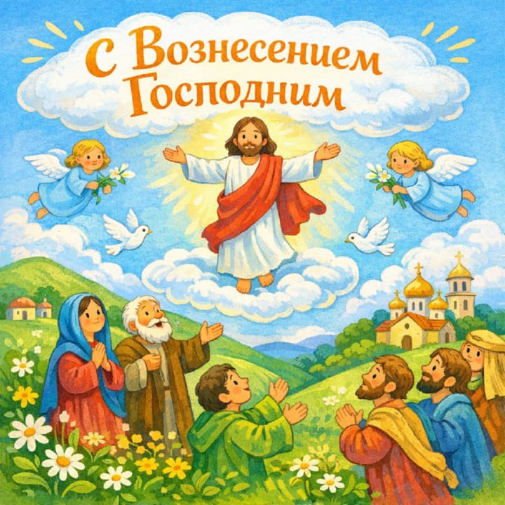 вознесение Господне, открытка №14