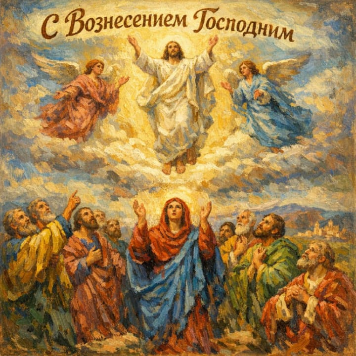 вознесение Господне, открытка №19