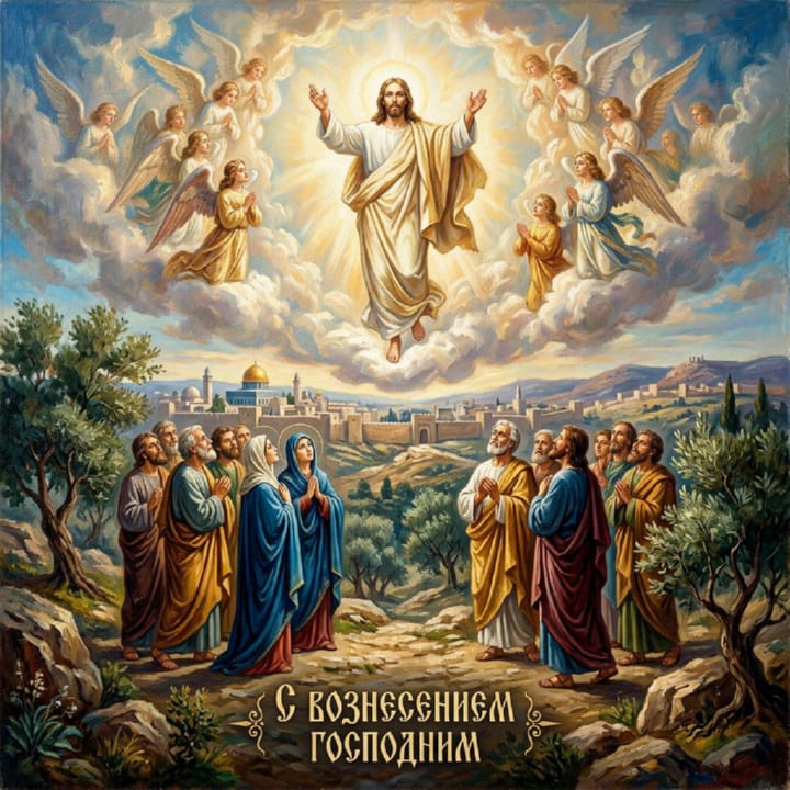 вознесение Господне, открытка №9