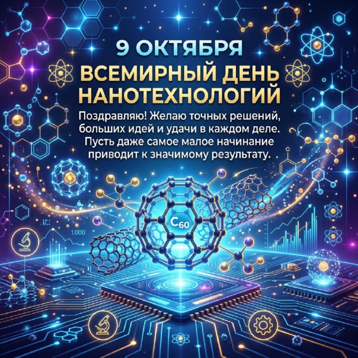 красивая открытка №17 с всемирным днем нанотехнологий