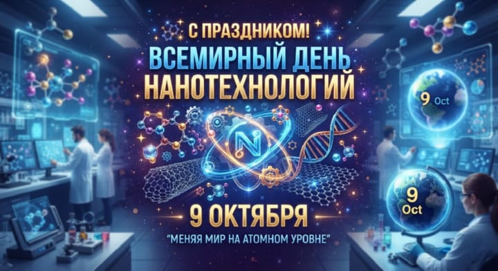 красивая открытка №18 с всемирным днем нанотехнологий