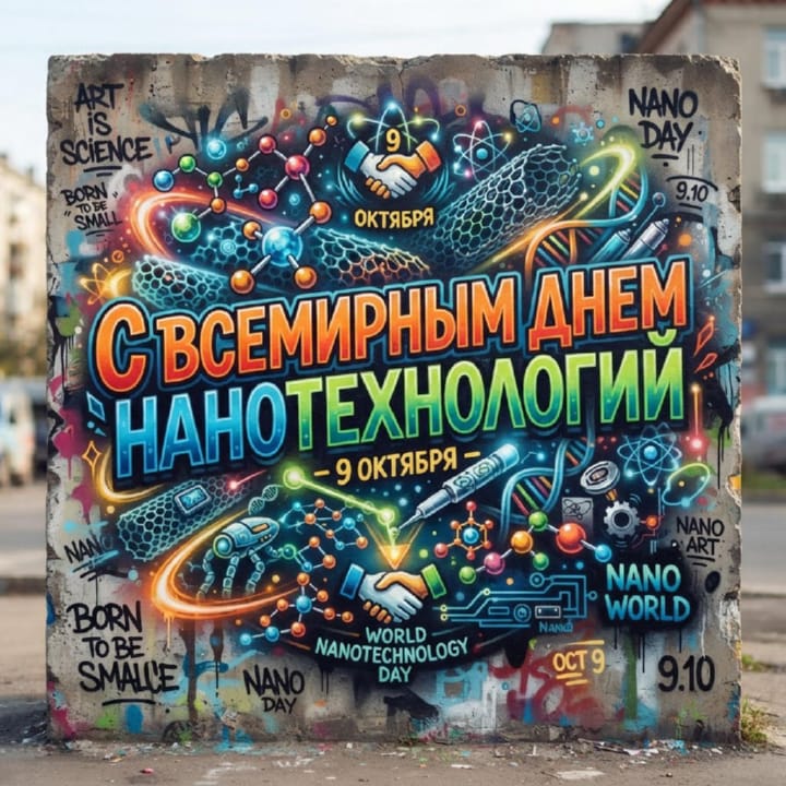 красивая открытка №21 с всемирным днем нанотехнологий