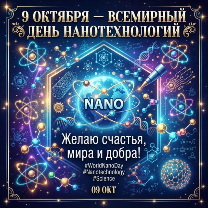 красивая открытка №24 с всемирным днем нанотехнологий