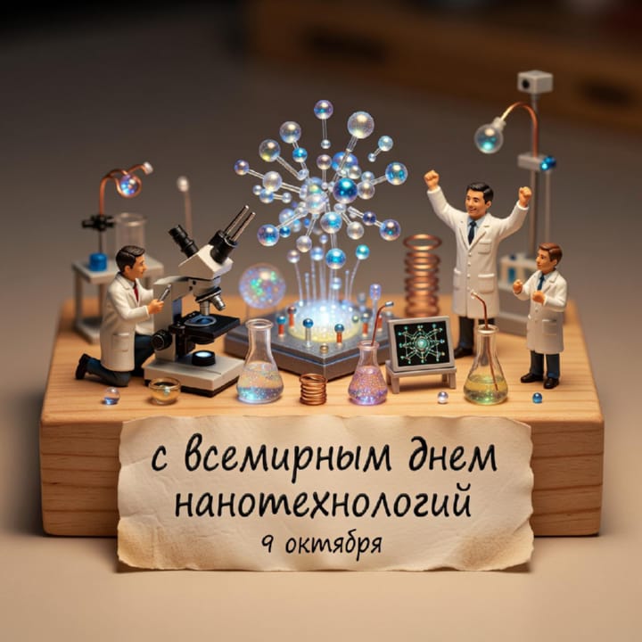 красивая открытка №28 с всемирным днем нанотехнологий