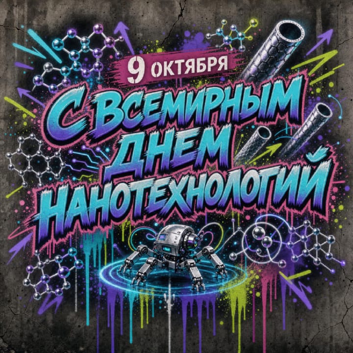 красивая открытка №3 с всемирным днем нанотехнологий