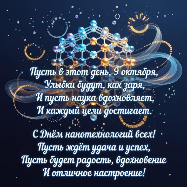 красивая открытка №32 с всемирным днем нанотехнологий