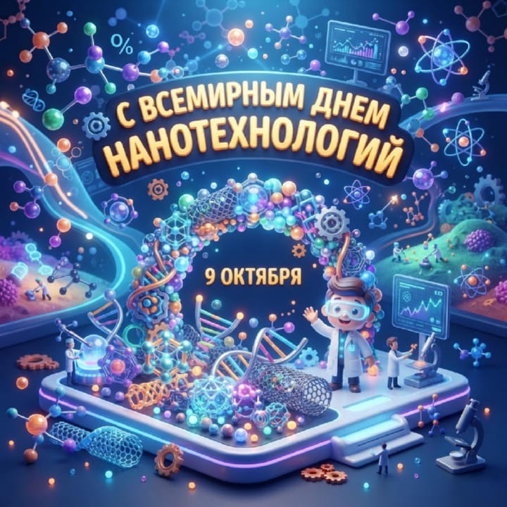 красивая открытка №37 с всемирным днем нанотехнологий