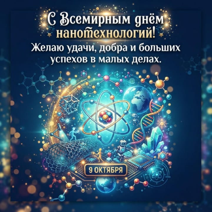 красивая открытка №4 с всемирным днем нанотехнологий