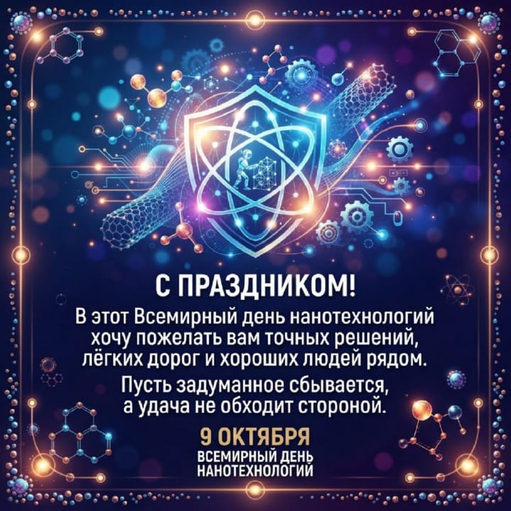красивая открытка №41 с всемирным днем нанотехнологий