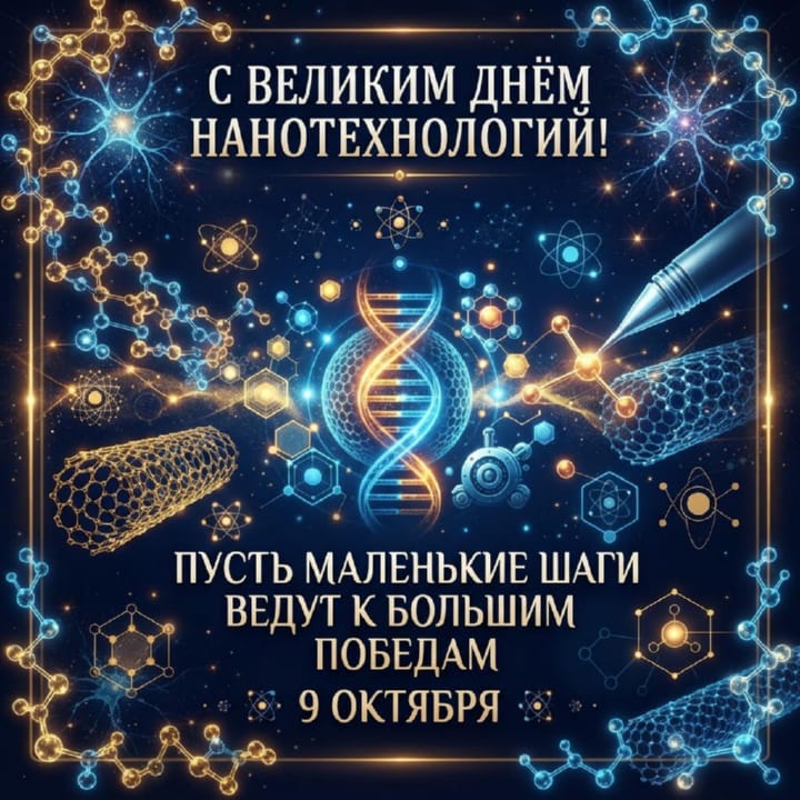 красивая открытка №42 с всемирным днем нанотехнологий