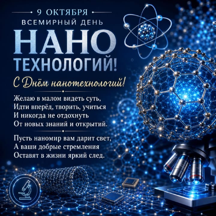 красивая открытка №44 с всемирным днем нанотехнологий