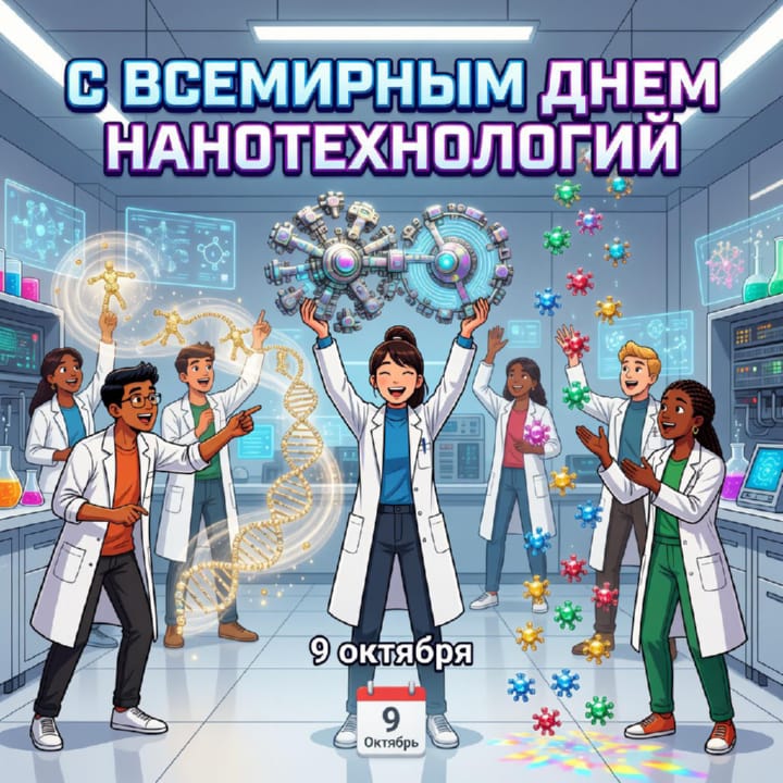 красивая открытка №46 с всемирным днем нанотехнологий
