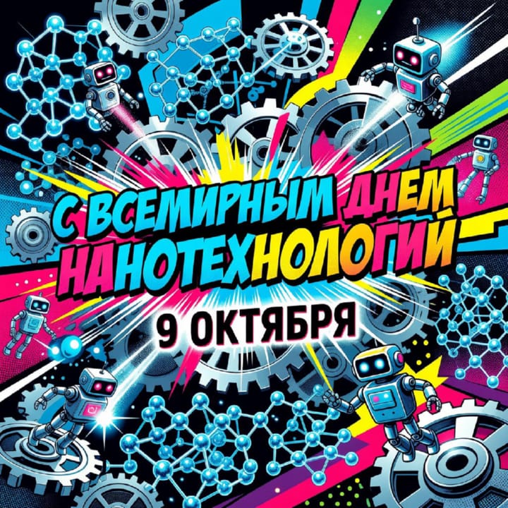 красивая открытка №47 с всемирным днем нанотехнологий