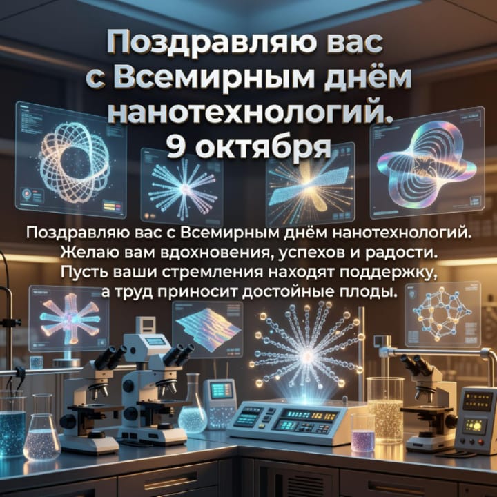 красивая открытка №49 с всемирным днем нанотехнологий