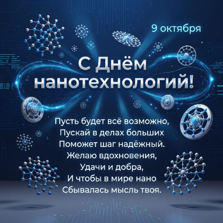 красивая открытка №51 с всемирным днем нанотехнологий
