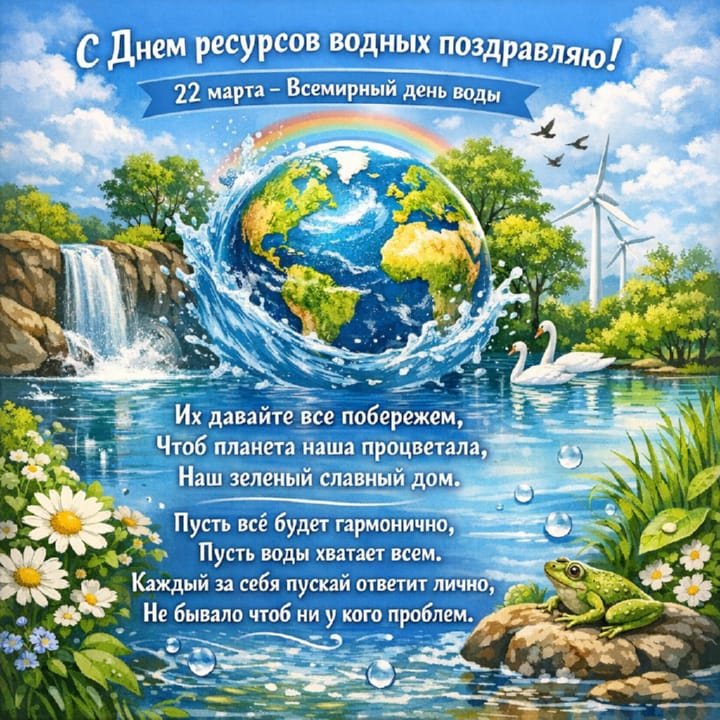 всемирный день воды, открытка №13