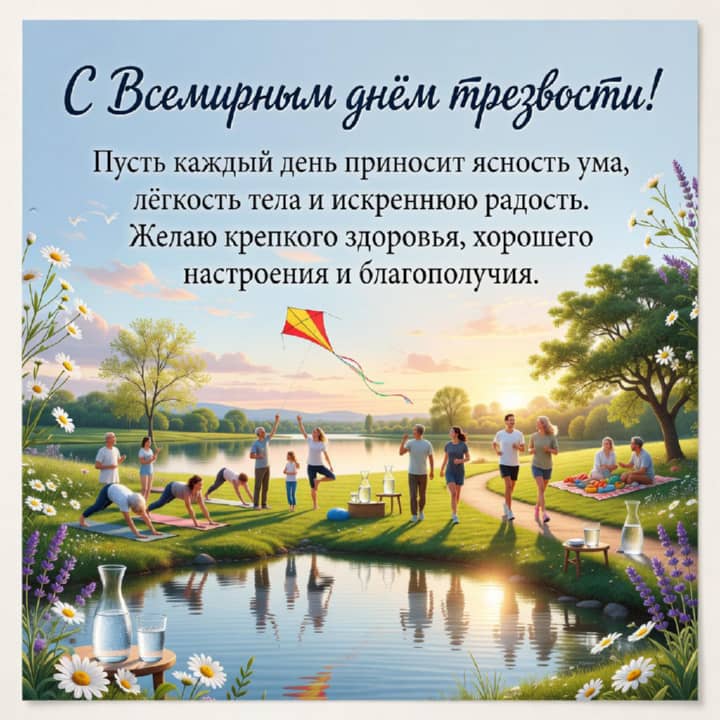 всемирный день трезвости, открытка №15