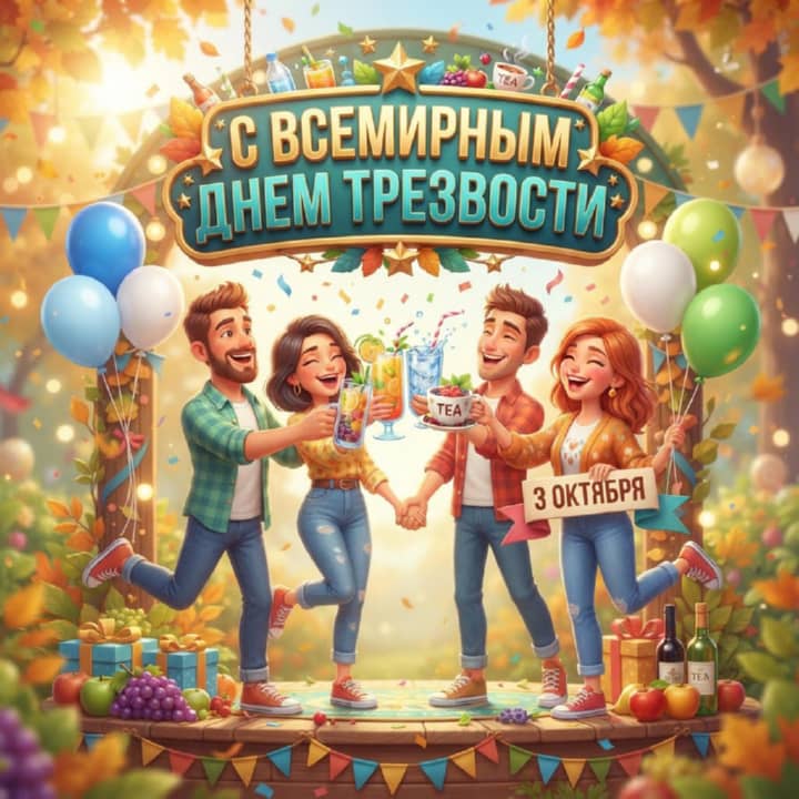 всемирный день трезвости, открытка №20