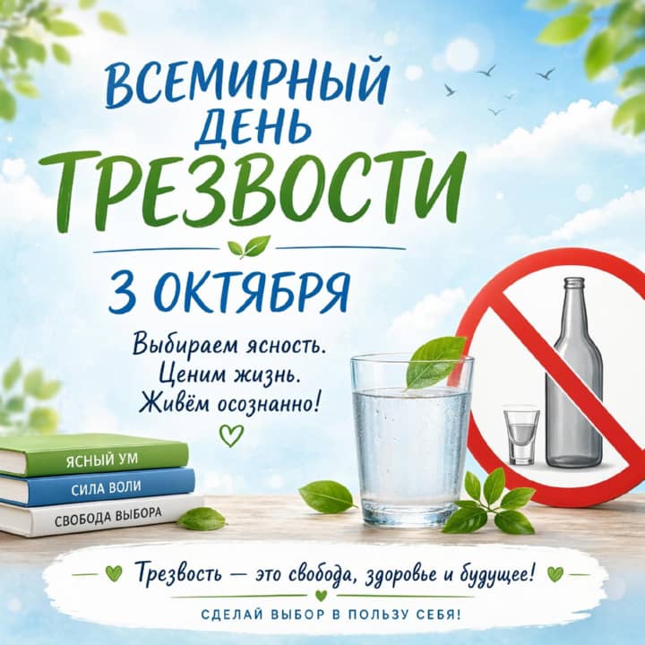 всемирный день трезвости, открытка №5