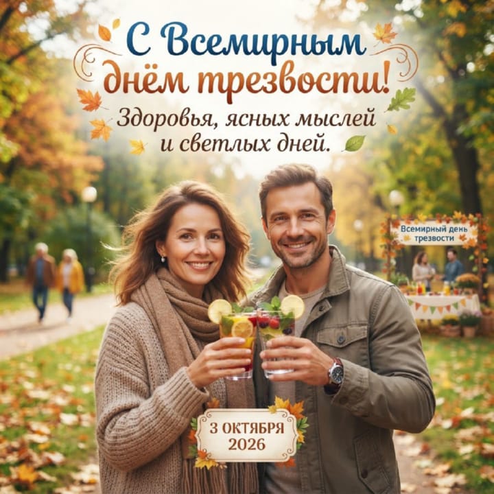 всемирный день трезвости, открытка №2