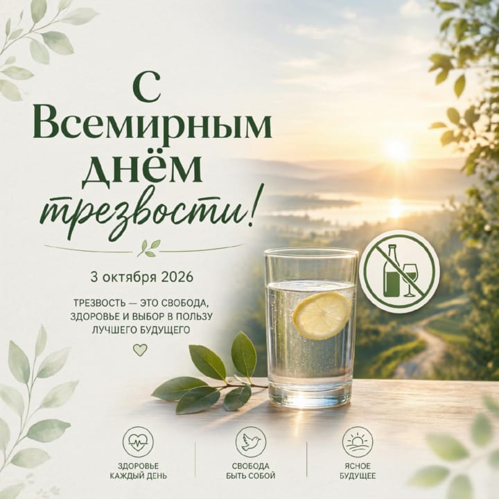 всемирный день трезвости, открытка №4