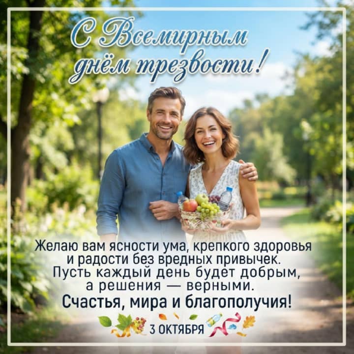 всемирный день трезвости, открытка №28
