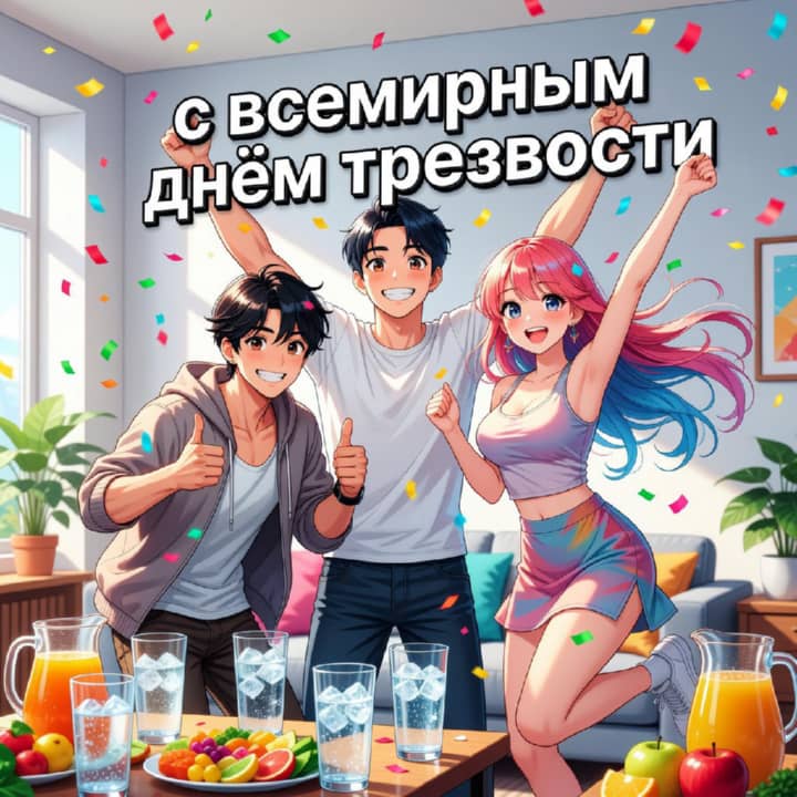 всемирный день трезвости, открытка №32