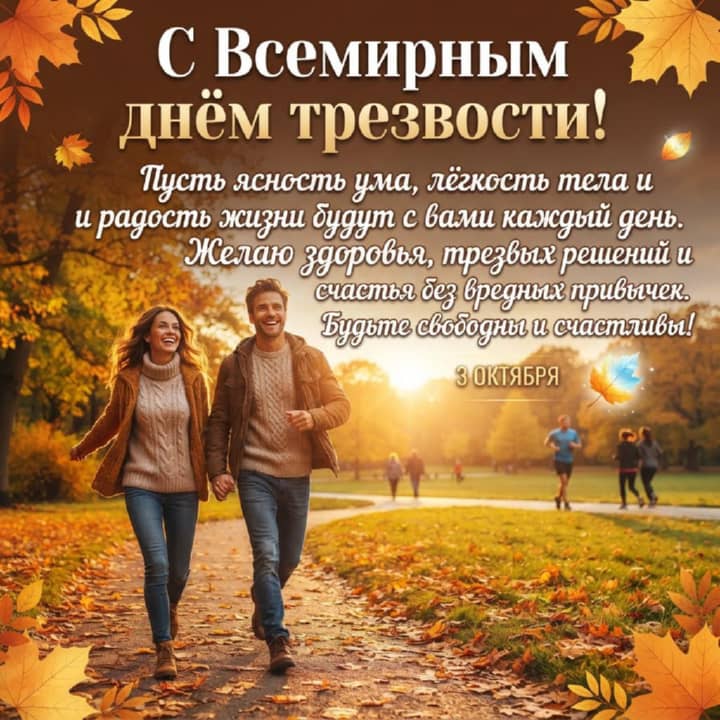 всемирный день трезвости, открытка №6