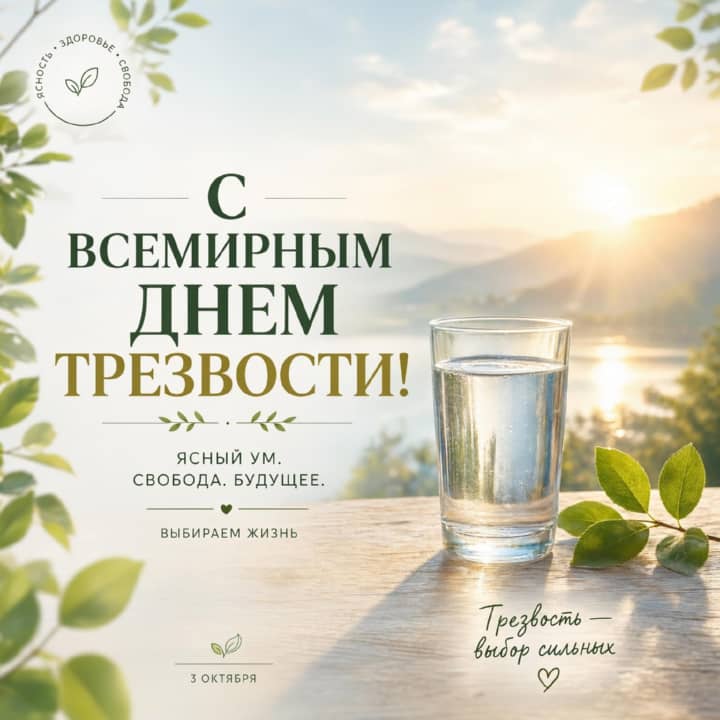 всемирный день трезвости, открытка №37