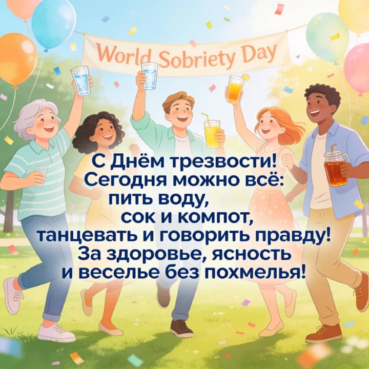 всемирный день трезвости, открытка №41