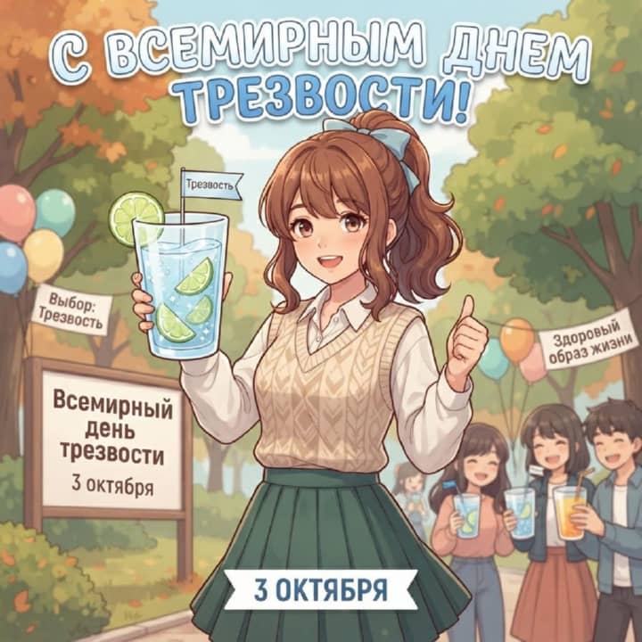 всемирный день трезвости, открытка №47