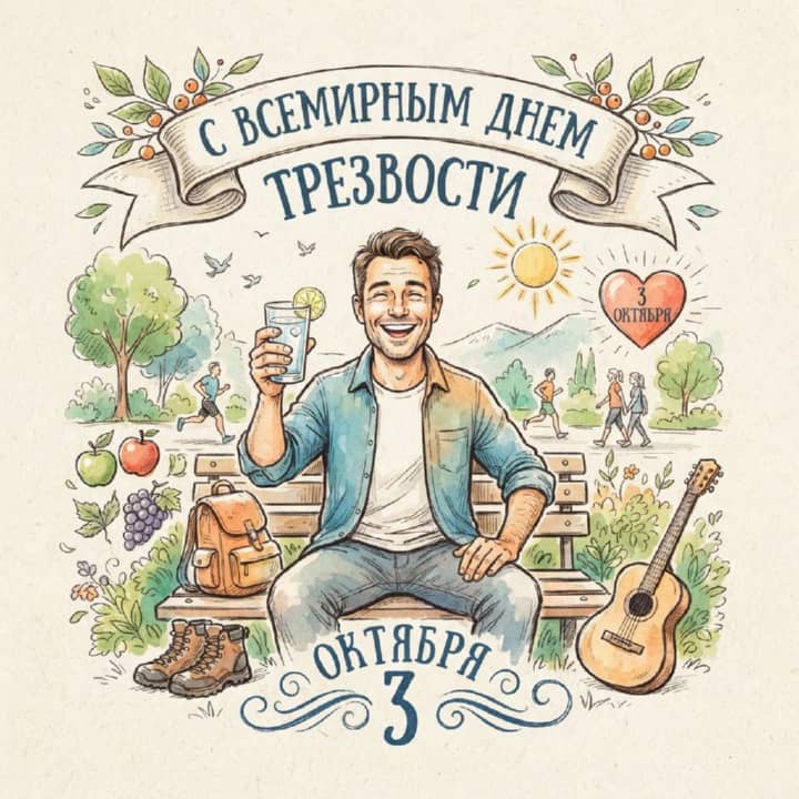 всемирный день трезвости, открытка №48