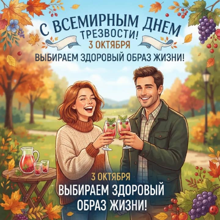всемирный день трезвости, открытка №51