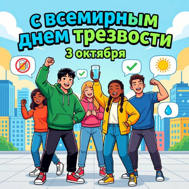 всемирный день трезвости, открытка №54
