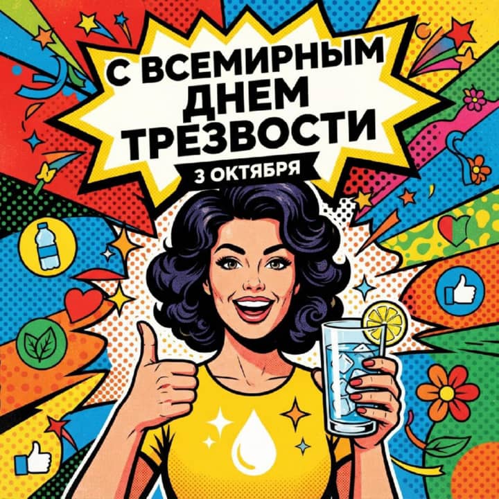 всемирный день трезвости, открытка №11