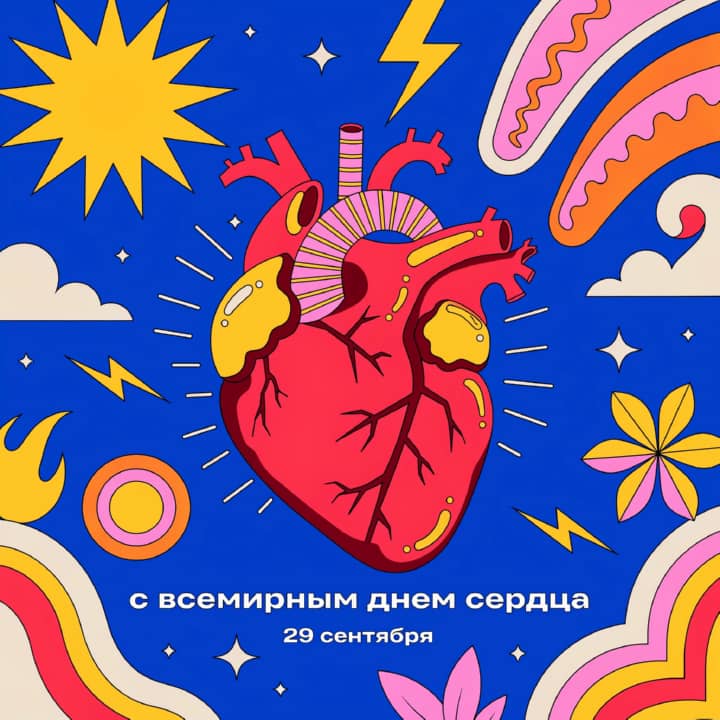 красивая открытка №10 с всемирным днем сердца