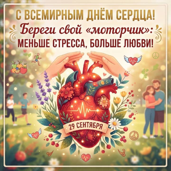 красивая открытка №11 с всемирным днем сердца