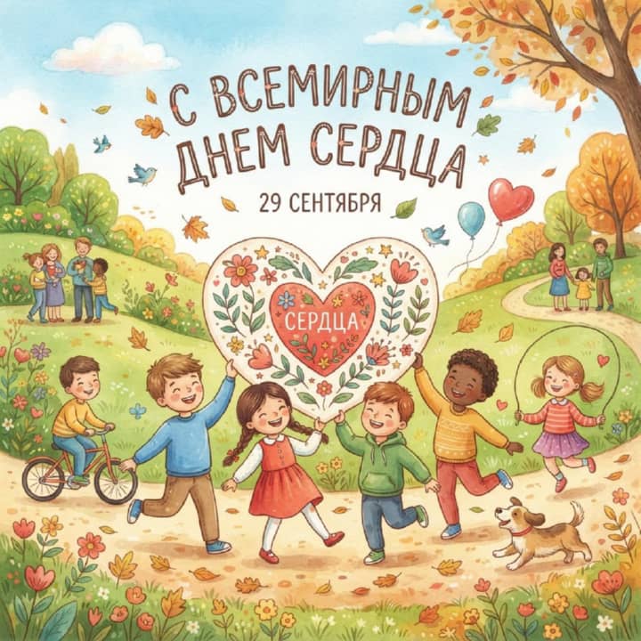 красивая открытка №14 с всемирным днем сердца
