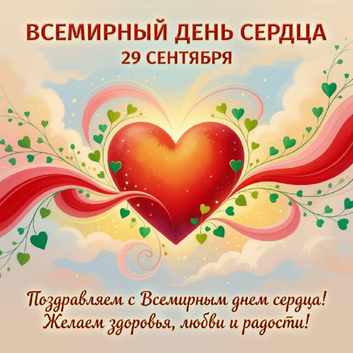 красивая открытка №19 с всемирным днем сердца