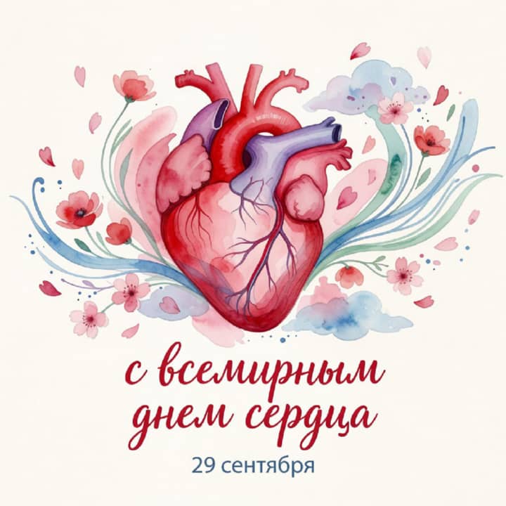красивая открытка №20 с всемирным днем сердца