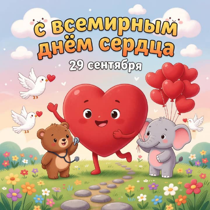 красивая открытка №21 с всемирным днем сердца