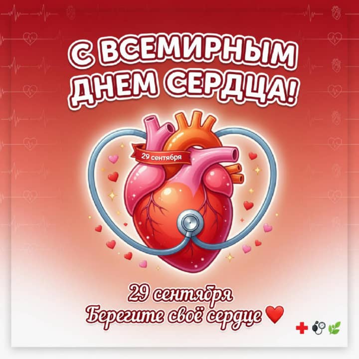 красивая открытка №27 с всемирным днем сердца