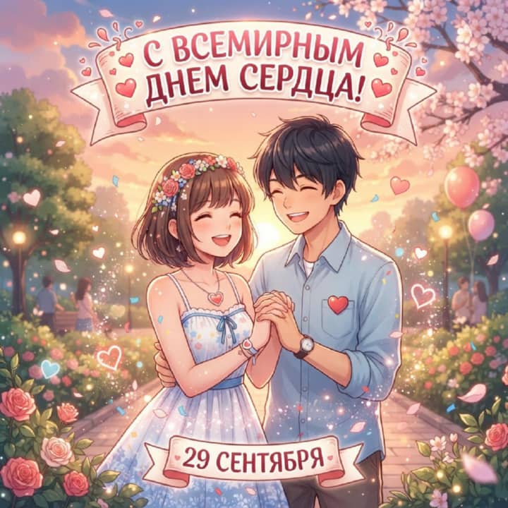 красивая открытка №29 с всемирным днем сердца