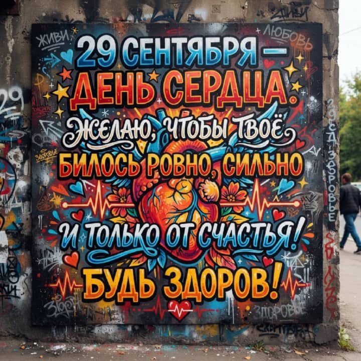 красивая открытка №3 с всемирным днем сердца