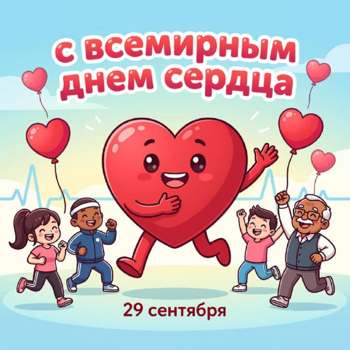красивая открытка №37 с всемирным днем сердца