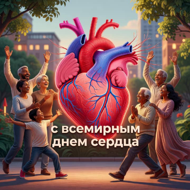 красивая открытка №38 с всемирным днем сердца
